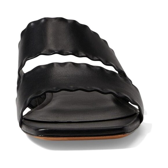 VINCE Zofi Mafalda Slide Sandal Shoe Leather 8.5 Black - Picture 3 of 15